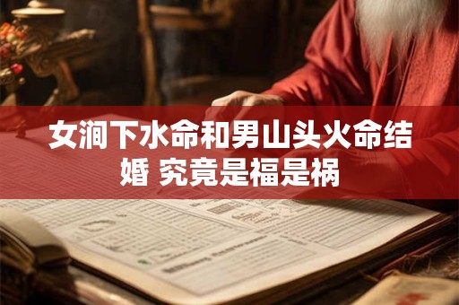 女涧下水命和男山头火命结婚 究竟是福是祸