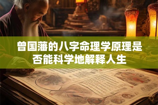 曾国藩的八字命理学原理是否能科学地解释人生