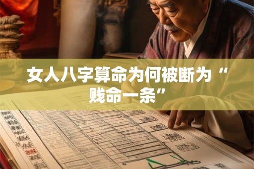 女人八字算命为何被断为“贱命一条”