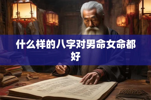 什么样的八字对男命女命都好