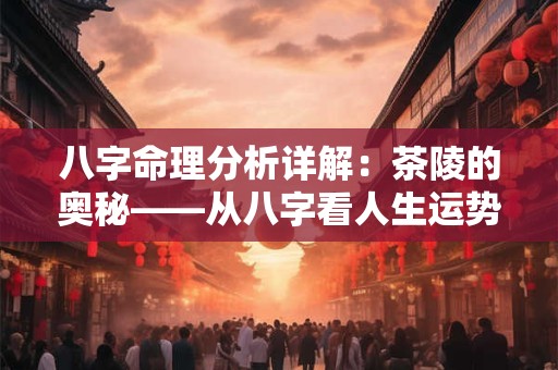 八字命理分析详解：茶陵的奥秘——从八字看人生运势