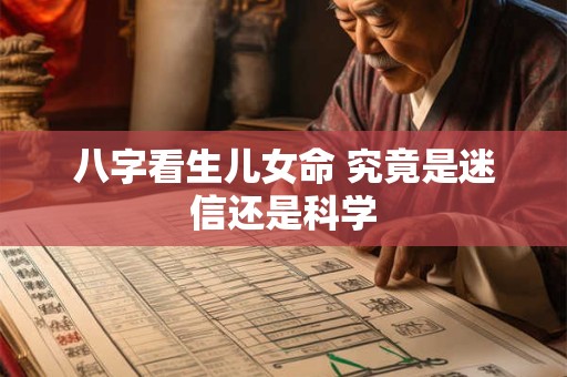 八字看生儿女命 究竟是迷信还是科学