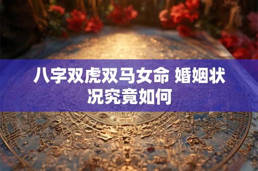 八字双虎双马女命 婚姻状况究竟如何