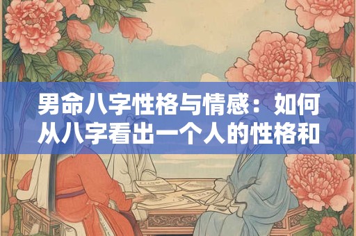 男命八字性格与情感：如何从八字看出一个人的性格和情感模式