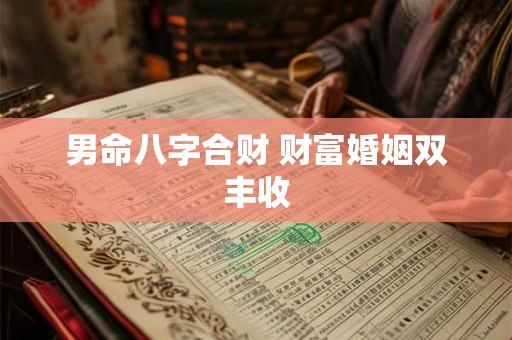 男命八字合财 财富婚姻双丰收