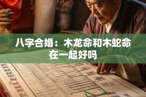 八字合婚：木龙命和木蛇命在一起好吗
