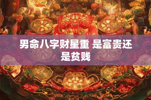 男命八字财星重 是富贵还是贫贱