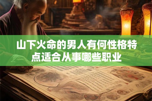 山下火命的男人有何性格特点适合从事哪些职业