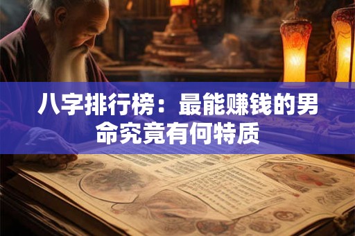 八字排行榜：最能赚钱的男命究竟有何特质