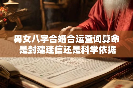 男女八字合婚合运查询算命 是封建迷信还是科学依据