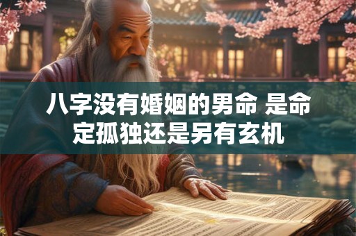 八字没有婚姻的男命 是命定孤独还是另有玄机