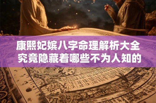 康熙妃嫔八字命理解析大全 究竟隐藏着哪些不为人知的秘密