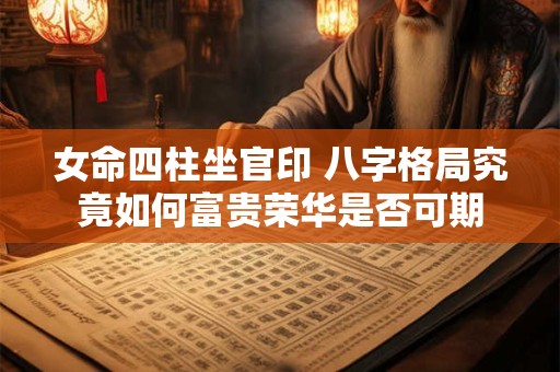 女命四柱坐官印 八字格局究竟如何富贵荣华是否可期