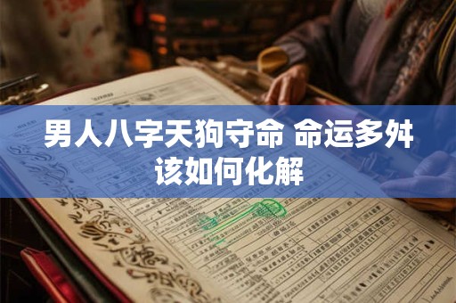 男人八字天狗守命 命运多舛该如何化解