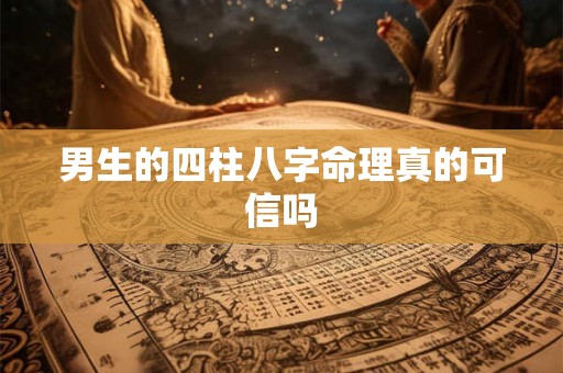 男生的四柱八字命理真的可信吗