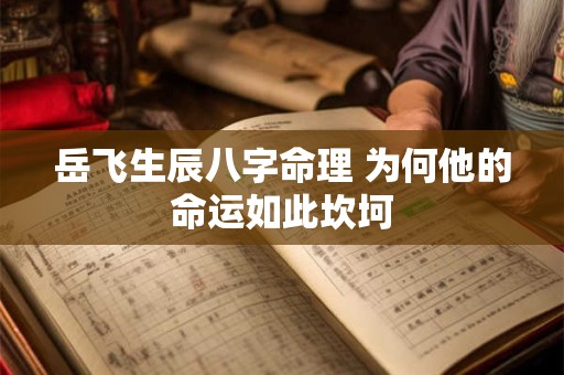 岳飞生辰八字命理 为何他的命运如此坎坷