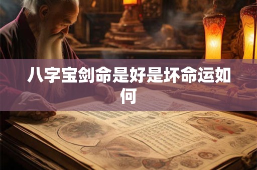 八字宝剑命是好是坏命运如何