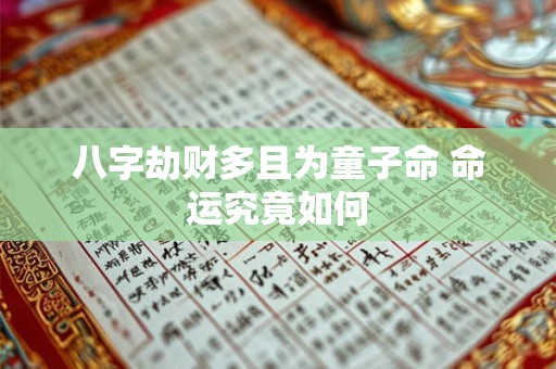 八字劫财多且为童子命 命运究竟如何