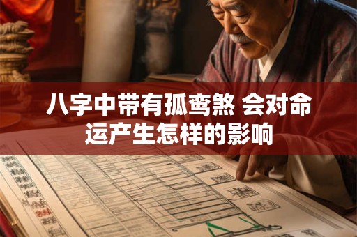 八字中带有孤鸾煞 会对命运产生怎样的影响