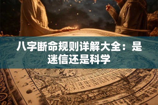 八字断命规则详解大全：是迷信还是科学
