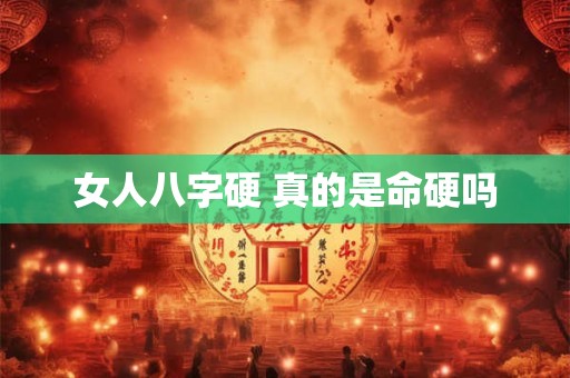 女人八字硬 真的是命硬吗