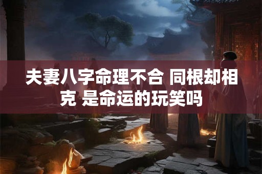 夫妻八字命理不合 同根却相克 是命运的玩笑吗