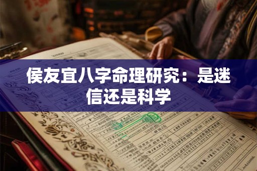 侯友宜八字命理研究：是迷信还是科学