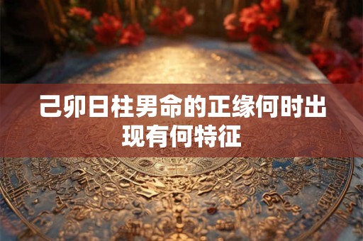 己卯日柱男命的正缘何时出现有何特征