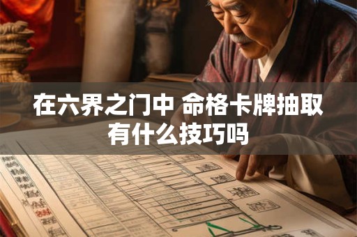在六界之门中 命格卡牌抽取有什么技巧吗