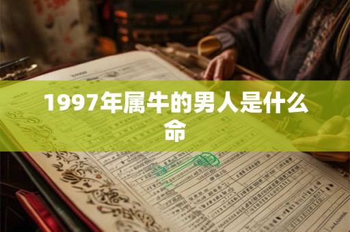 1997年属牛的男人是什么命