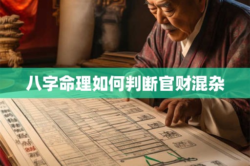 八字命理如何判断官财混杂