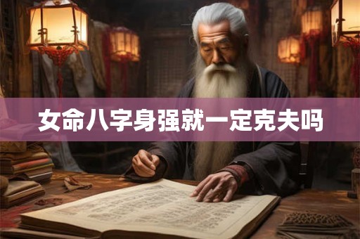 女命八字身强就一定克夫吗