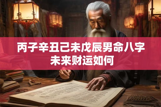 丙子辛丑己未戊辰男命八字 未来财运如何