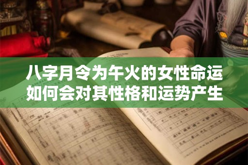 八字月令为午火的女性命运如何会对其性格和运势产生怎样的影响