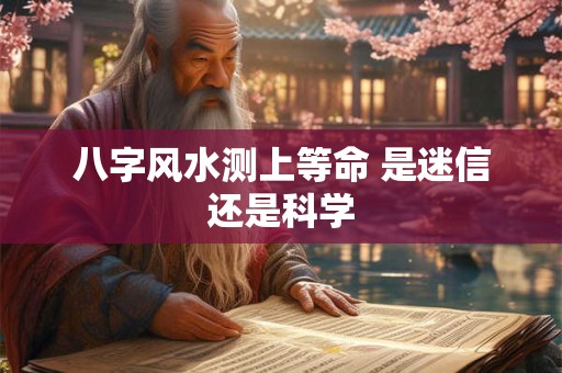 八字风水测上等命 是迷信还是科学