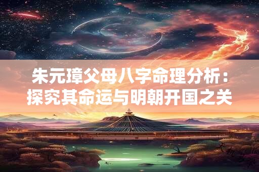 朱元璋父母八字命理分析：探究其命运与明朝开国之关联