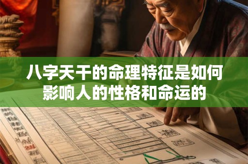 八字天干的命理特征是如何影响人的性格和命运的