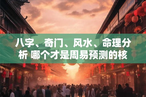 八字、奇门、风水、命理分析 哪个才是周易预测的核心