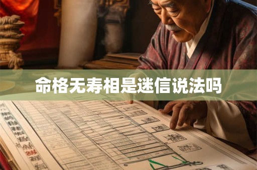 命格无寿相是迷信说法吗