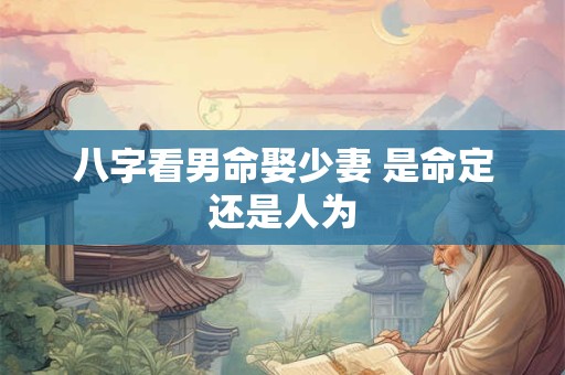 八字看男命娶少妻 是命定还是人为