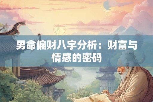 男命偏财八字分析：财富与情感的密码