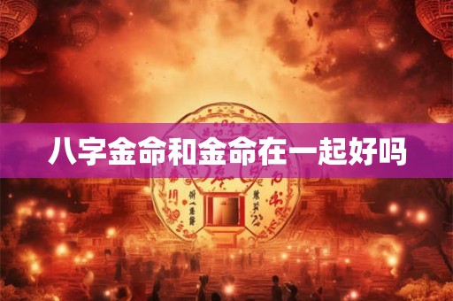 八字金命和金命在一起好吗
