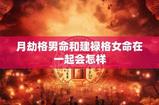 月劫格男命和建禄格女命在一起会怎样