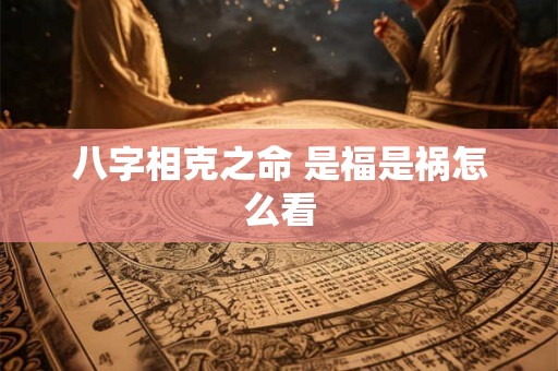 八字相克之命 是福是祸怎么看