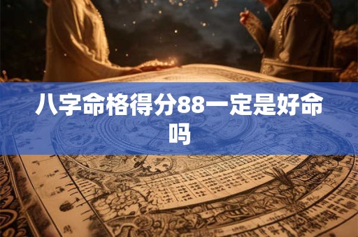 八字命格得分88一定是好命吗