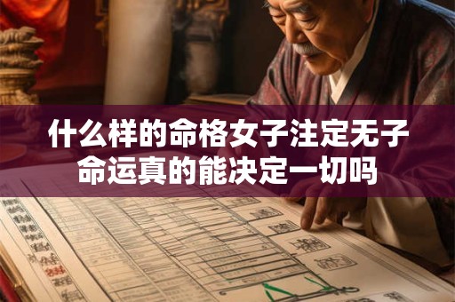 什么样的命格女子注定无子命运真的能决定一切吗