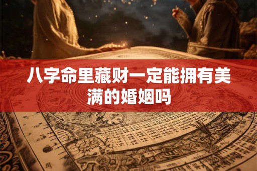八字命里藏财一定能拥有美满的婚姻吗