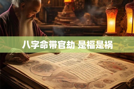 八字命带官劫 是福是祸