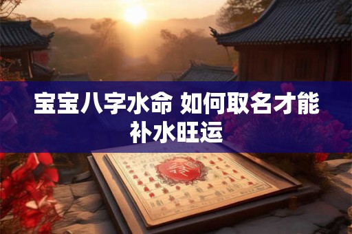 宝宝八字水命 如何取名才能补水旺运