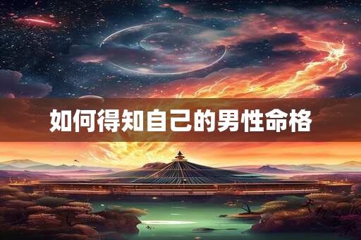 如何得知自己的男性命格